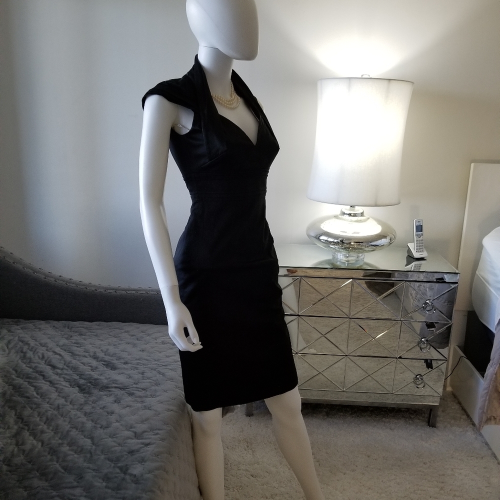 Black, Karen Millen, fitted, size 8  Women's dress